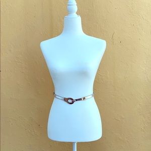 Vintage Silver Disco Belt